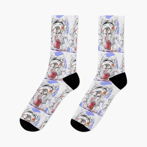 Item preview, Clown Eating Heart Spaghetti on Halloween (Original Drawing by ACCI) designed and sold by VanyssaGraphics.