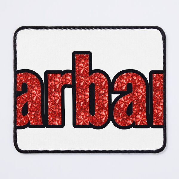 Item preview, Barbara Girl Name Red Rhinestone Texture designed and sold by TheIconSmith.