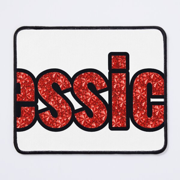 Item preview, Jessica Girl Name Red Rhinestone Texture designed and sold by TheIconSmith.