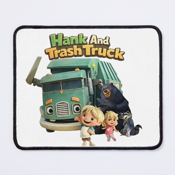 Item preview, Cute Hank & Trash Truck - Friendly Little Helper and Recycling Truck designed and sold by Evening Twilight.