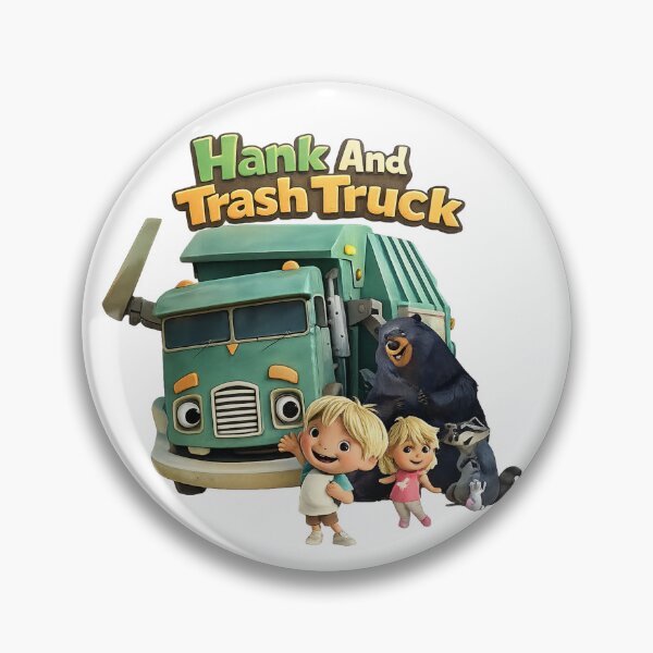 Item preview, Cute Hank & Trash Truck - Friendly Little Helper and Recycling Truck designed and sold by Evening Twilight.