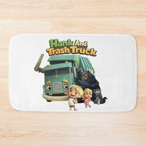Item preview, Cute Hank & Trash Truck - Friendly Little Helper and Recycling Truck designed and sold by Evening Twilight.