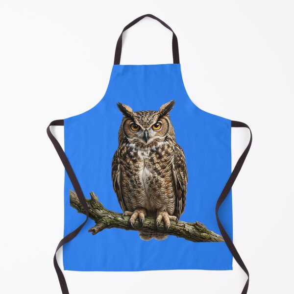 Item preview, Majestic Great Horned Owl Realistic Forest Bird Illustration designed and sold by Utopian-Magic.