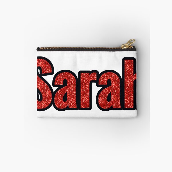 Artikelvorschau, Sarah Mädchenname Rote Strassstruktur entworfen und verkauft von TheIconSmith.