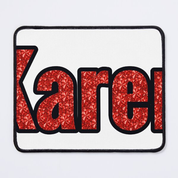 Item preview, Karen Girl Name Red Rhinestone Texture designed and sold by TheIconSmith.