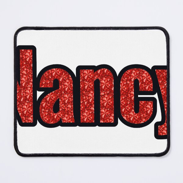 Item preview, Nancy Girl Name Red Rhinestone Texture designed and sold by TheIconSmith.