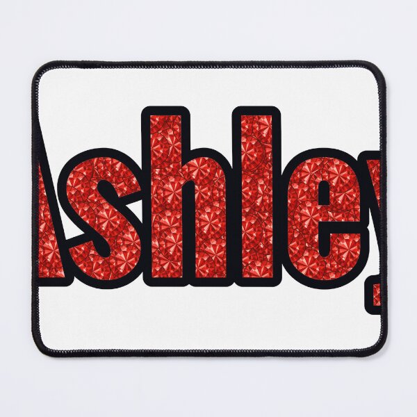 Item preview, Ashley Girl Name Red Rhinestone Texture designed and sold by TheIconSmith.