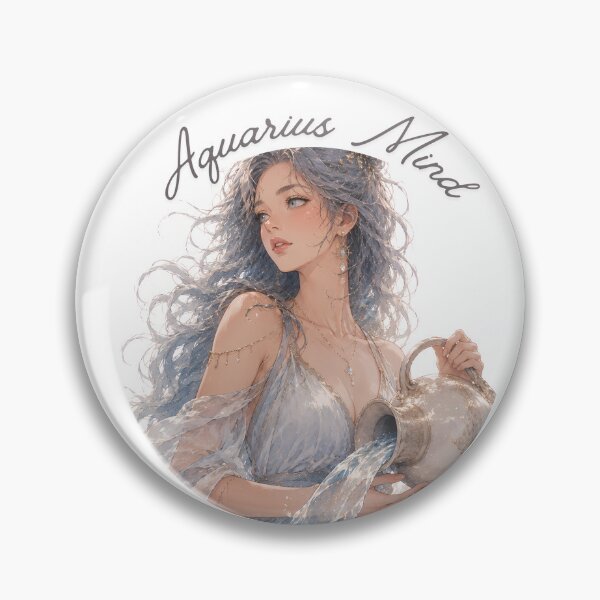 Item preview, Aquarius Mind Zodiac Sign Astrological Cosmic Girl Aesthetic designed and sold by Marcelina28.