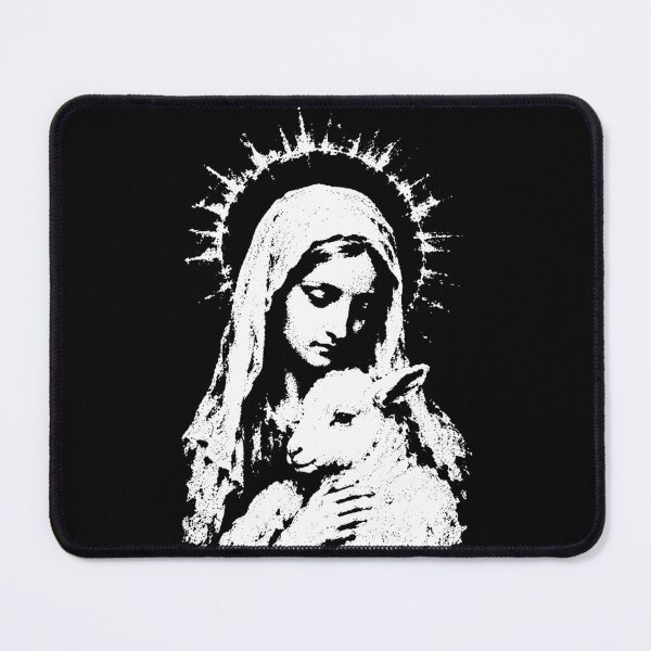 Item preview, Virgin Mary with Lamb Catholic Christian Design designed and sold by trajeado14.