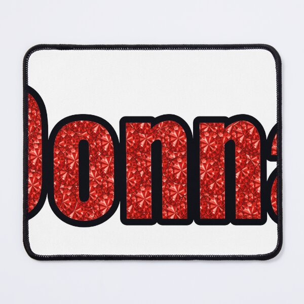Item preview, Donna Girl Name Red Rhinestone Texture designed and sold by TheIconSmith.