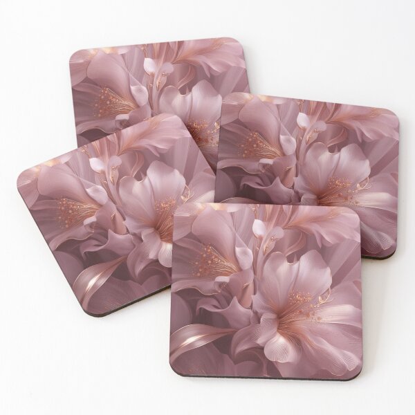 Item preview, Luxurious Botanical Art - Blush Rose Botanical Dreams - Luxury Floral Artwork designed and sold by MiraLumeStudio.