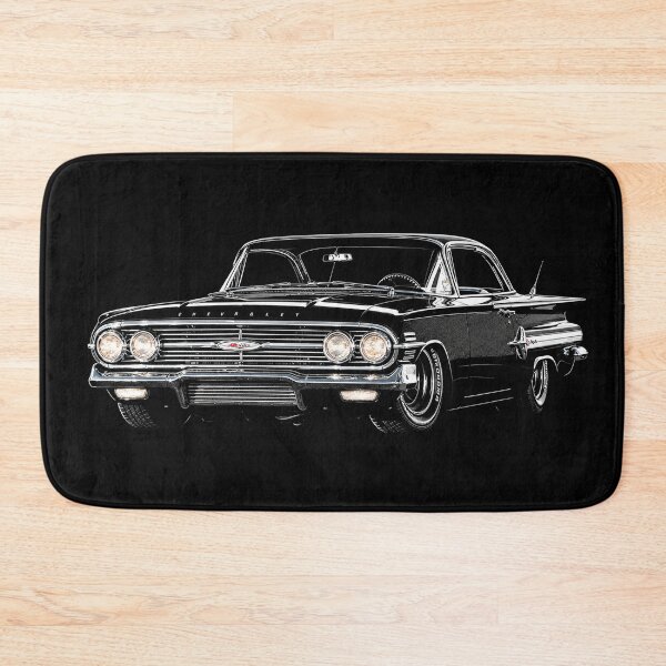 Item preview, 1960 Chevrolet Impala – Black Classic Chevy Coupe Art designed and sold by Stinky Lincy's Apparel Company.