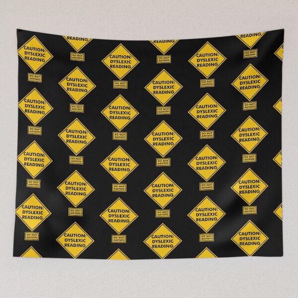Item preview, Caution: Dyslexic Reading designed and sold by ZZDeZignZ.
