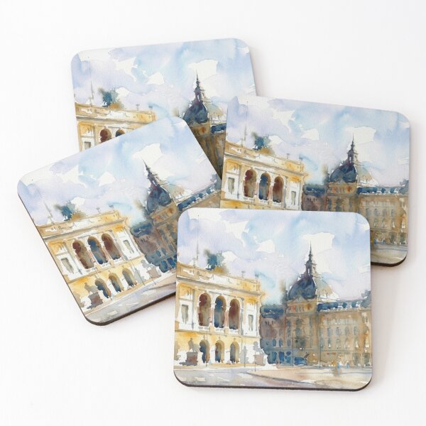 Item preview, Copenhagen Royal Theatre Watercolor designed and sold by caracatita75.