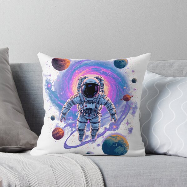 Item preview, Lost in the Cosmos – Astronaut Floating Through a Galactic Portal designed and sold by Prajverse19.