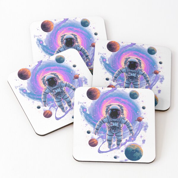 Item preview, Lost in the Cosmos – Astronaut Floating Through a Galactic Portal designed and sold by Prajverse19.