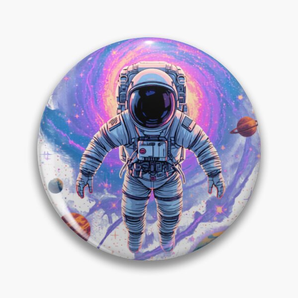 Item preview, Lost in the Cosmos – Astronaut Floating Through a Galactic Portal designed and sold by Prajverse19.