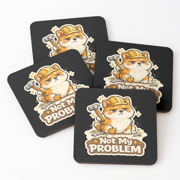 Item preview, Not My Problem Funny Construction Dog Cartoon T-Shirt designed and sold by Akter-sikder.