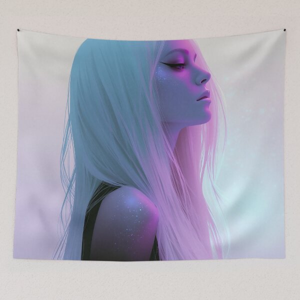 Item preview, Neon Reverie of the Silent Starborn designed and sold by oanaunciuleanu.
