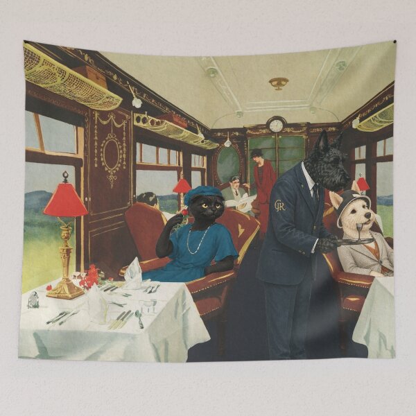 Item preview, The Harrogate Pullman – Vintage Railway Travel Poster designed and sold by CJChronicles.