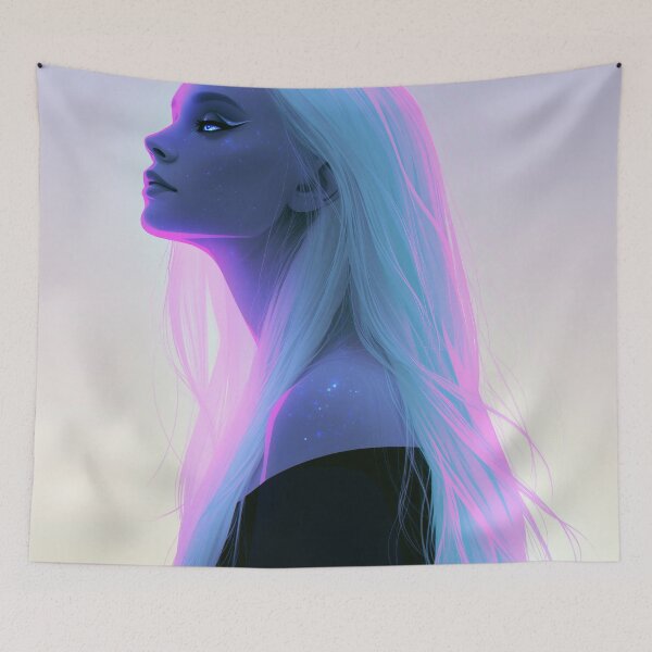 Item preview, Neon Reverie of the Silent Starborn designed and sold by oanaunciuleanu.