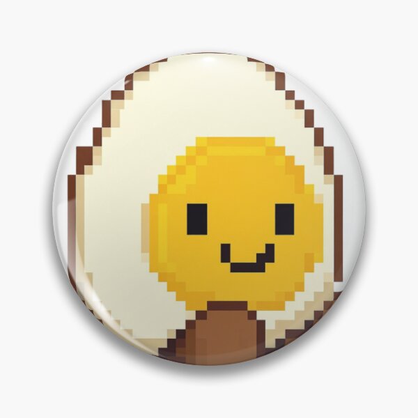Item preview, kawaii amuseables egg chibi pixel art designed and sold by phoebescribble.