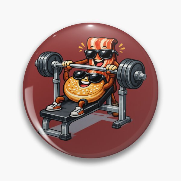 Item preview, Bacon Spotting Bicep Bagel designed and sold by BROHLine Studio.