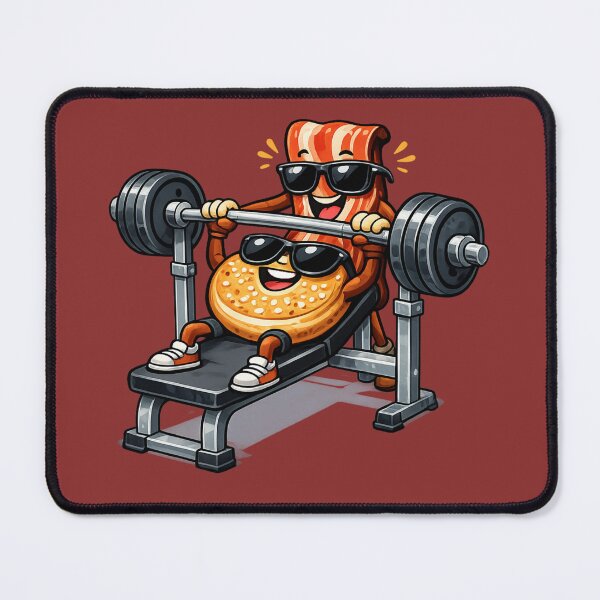 Item preview, Bacon Spotting Bicep Bagel designed and sold by BROHLine Studio.