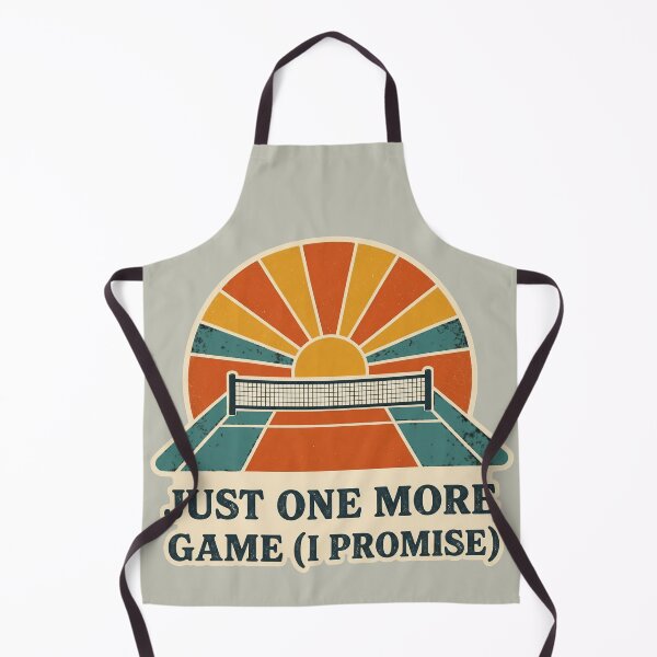 Item preview, Funny Pickleball Quote - just one more game( i promise)- Retro Vintage Pickleball Art designed and sold by BelievingCreate.