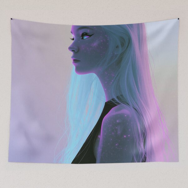 Item preview, Neon Reverie of the Silent Starborn designed and sold by oanaunciuleanu.