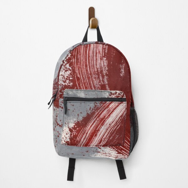 Item preview, Crimson Arc Abstract Textured Art - Red Brush Stroke designed and sold by SlowRegardArt.