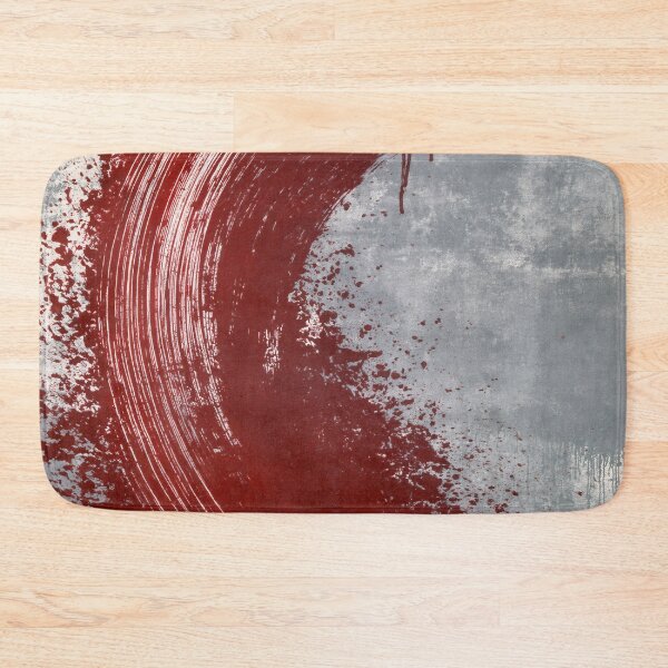 Item preview, Crimson Arc Abstract Textured Art - Red Brush Stroke designed and sold by SlowRegardArt.