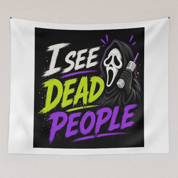 Item preview, I See Dead People – Neon Horror Humor Edition designed and sold by Pecata.