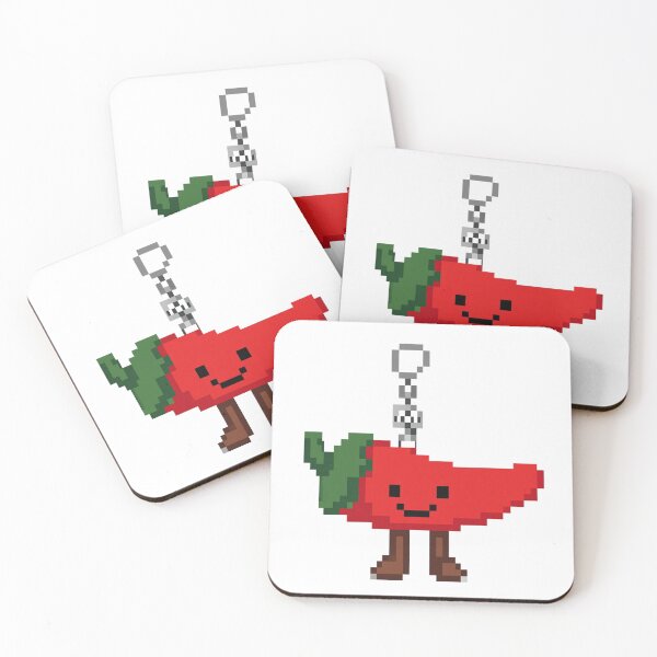 Item preview, amuseables chilli cute pixel art designed and sold by phoebescribble.
