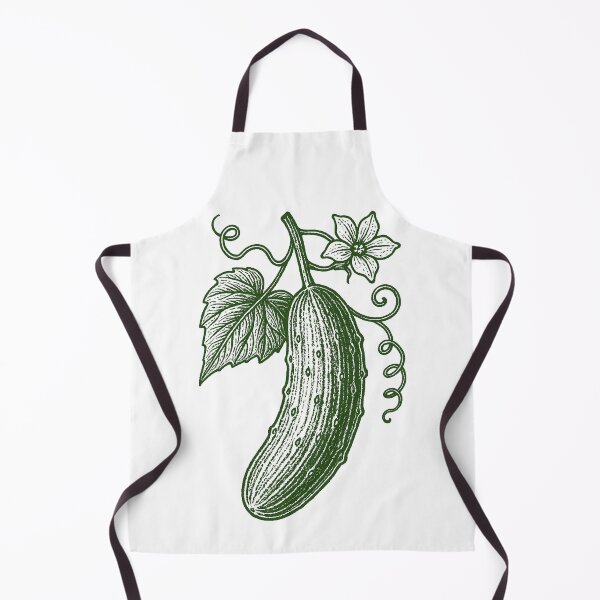 Item preview, Vintage Linocut Cucumber Vine - Green Botanical Art designed and sold by shinygreenbug.