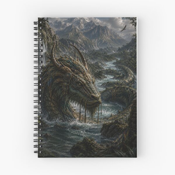 Item preview, River Dragon of the Skyborn Peaks designed and sold by Candlelit Catastrophes.