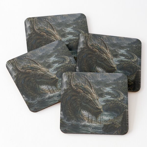 Item preview, River Dragon of the Skyborn Peaks designed and sold by Candlelit Catastrophes.