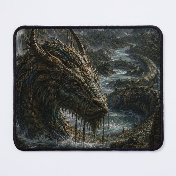 Item preview, River Dragon of the Skyborn Peaks designed and sold by Candlelit Catastrophes.