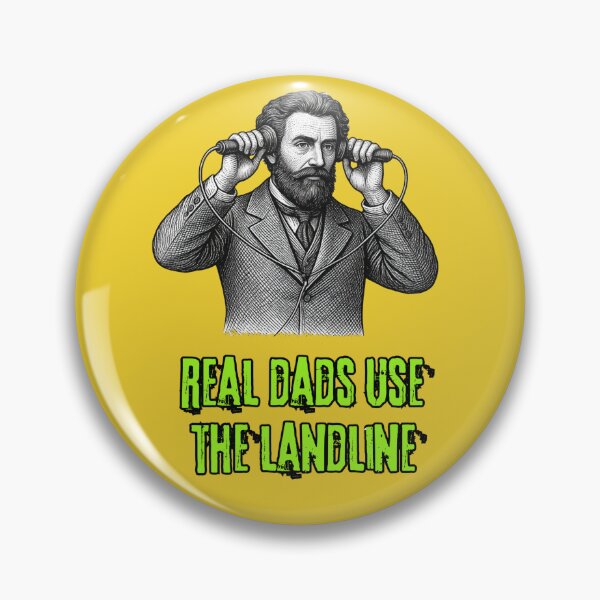 Item preview, Real Dads use the landline designed and sold by LagoonandBeans.