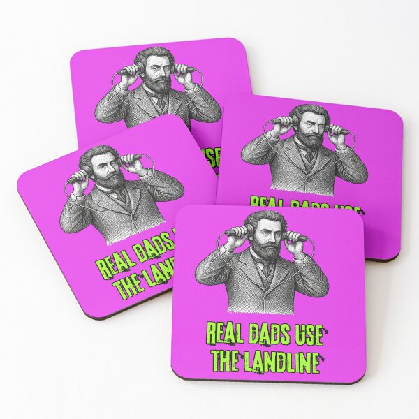 Item preview, Real Dads use the landline designed and sold by LagoonandBeans.