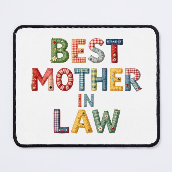 Item preview, BEST MOTHER IN LAW - IN FAUX LETTERING designed and sold by AlexOBrienArt.