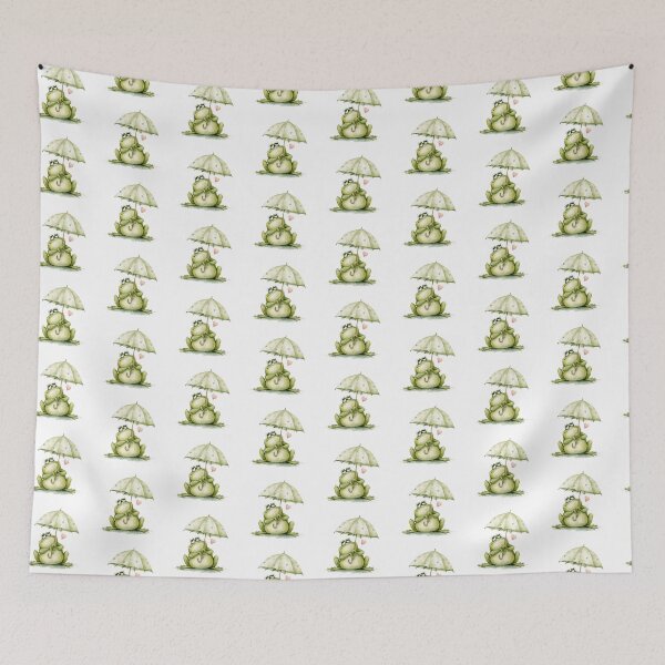 Item preview, Cute Frog Under Umbrella designed and sold by VikArt7.