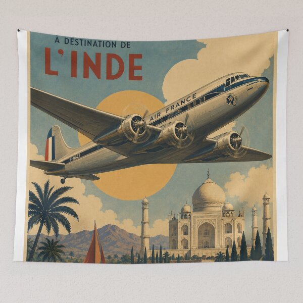 Item preview, Air France - India - Vintage designed and sold by THE Company.