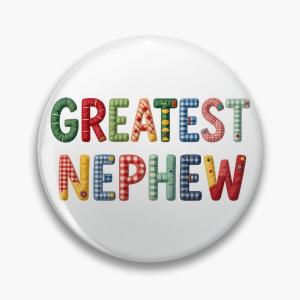 Item preview, GREATEST NEPHEW - IN COLORFUL FAUX LETTERING designed and sold by AlexOBrienArt.
