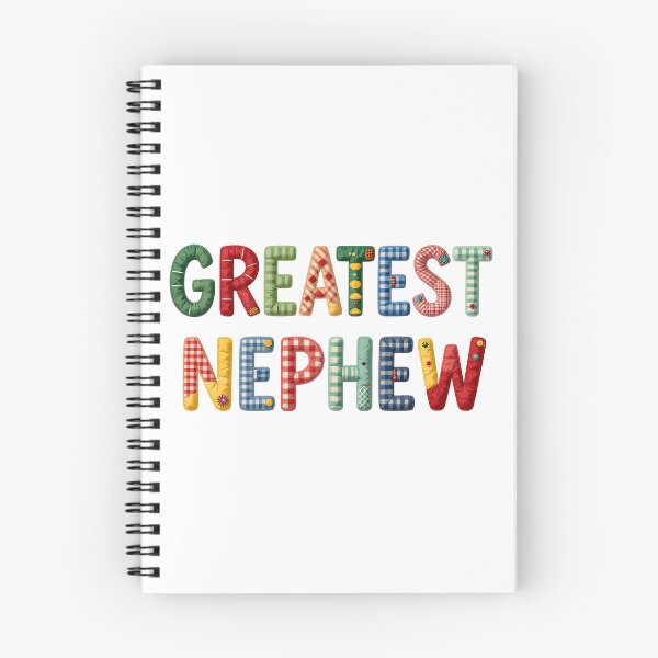Item preview, GREATEST NEPHEW - IN COLORFUL FAUX LETTERING designed and sold by AlexOBrienArt.