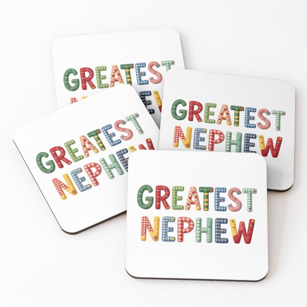 Item preview, GREATEST NEPHEW - IN COLORFUL FAUX LETTERING designed and sold by AlexOBrienArt.