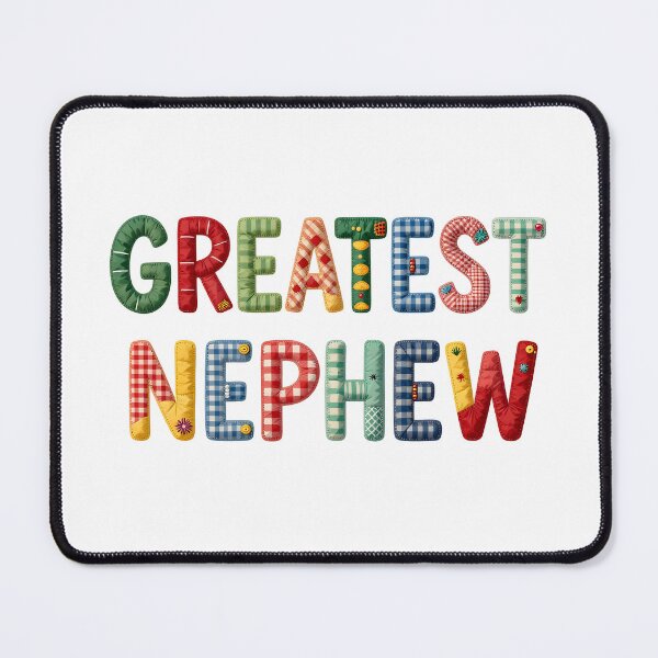 Item preview, GREATEST NEPHEW - IN COLORFUL FAUX LETTERING designed and sold by AlexOBrienArt.