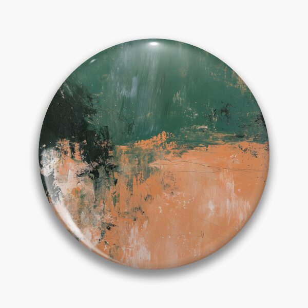Artikelvorschau, Abstraktes Bild Nr. 2 in tiefem Türkis und gebranntem Orange | Strukturierte Kunst entworfen und verkauft von SlowRegardArt.