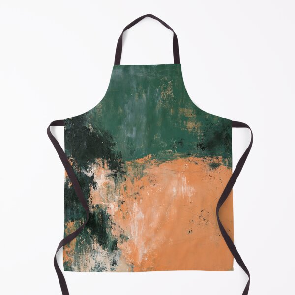 Artikelvorschau, Abstraktes Bild Nr. 2 in tiefem Türkis und gebranntem Orange | Strukturierte Kunst entworfen und verkauft von SlowRegardArt.