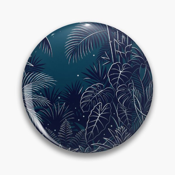 Item preview, Midnight Jungle Oasis - Mystic Tropical Night Pattern designed and sold by fit-and-fine26.